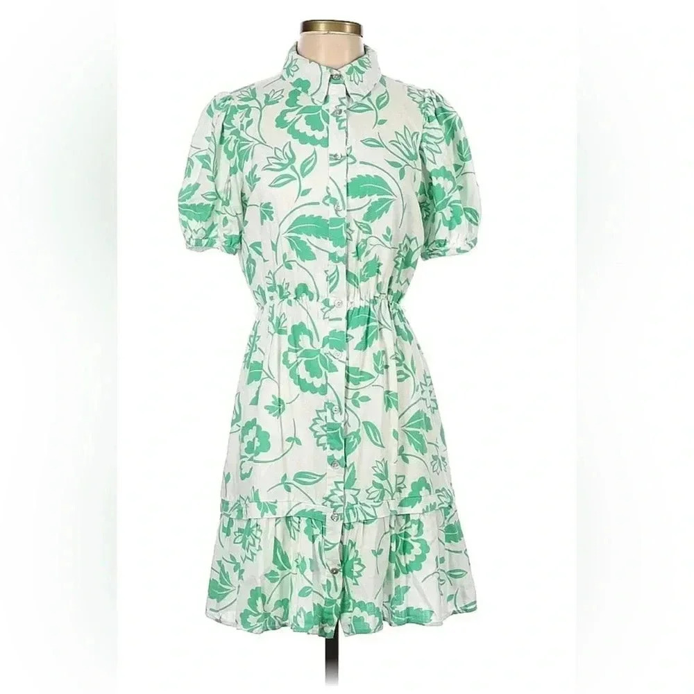 Draper James Womens Size S Dress green and white